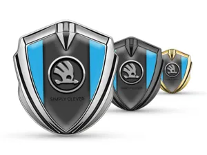 Skoda Emblema Guardabarros Insignia De Carrera Facha Brillo